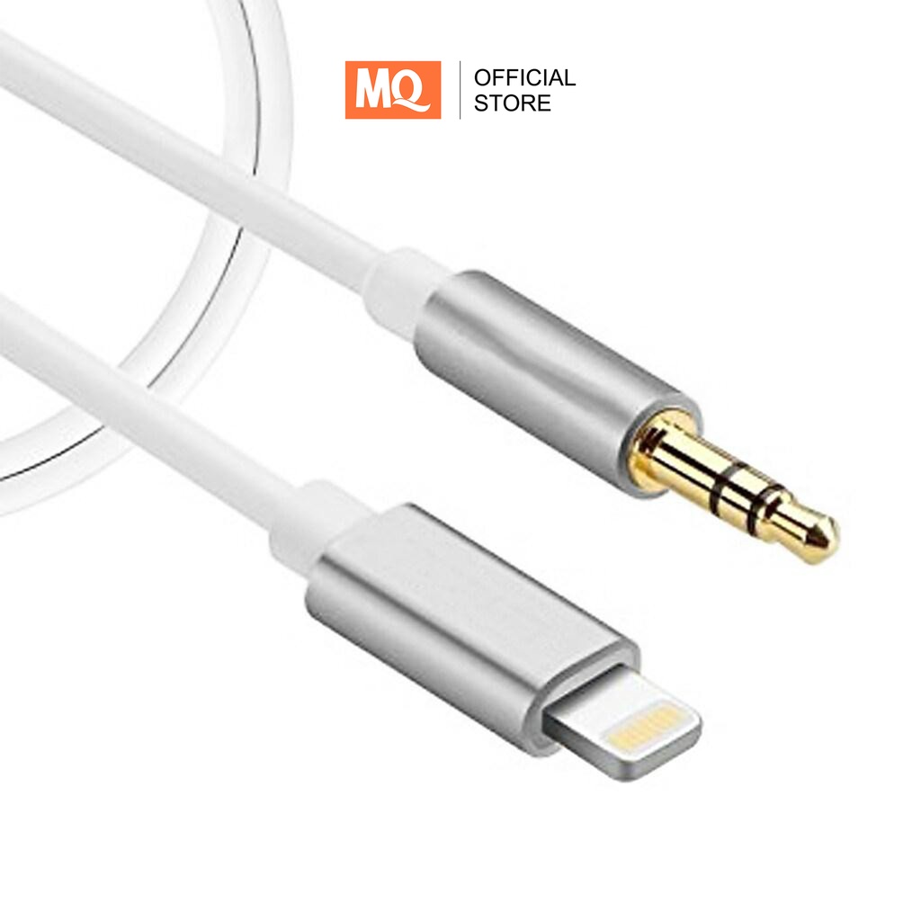 MQ Kabel AUX Audio Lightning To Jack 3.5mm 1Meter Gold Plate T 007