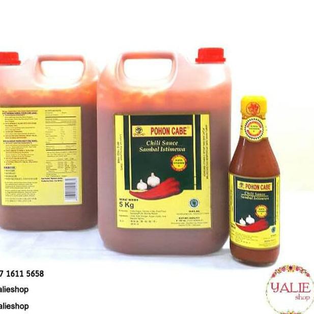 

Ⓝgsi✧ zdw-157 SAUS SAMBAL POHON CABE 5 KG ✡