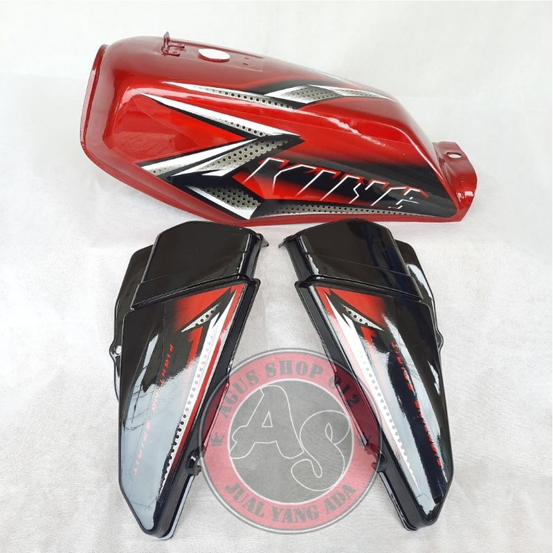 Tangki Rx King 2008 Merah Marun lengkap bok aki tinggal pasang