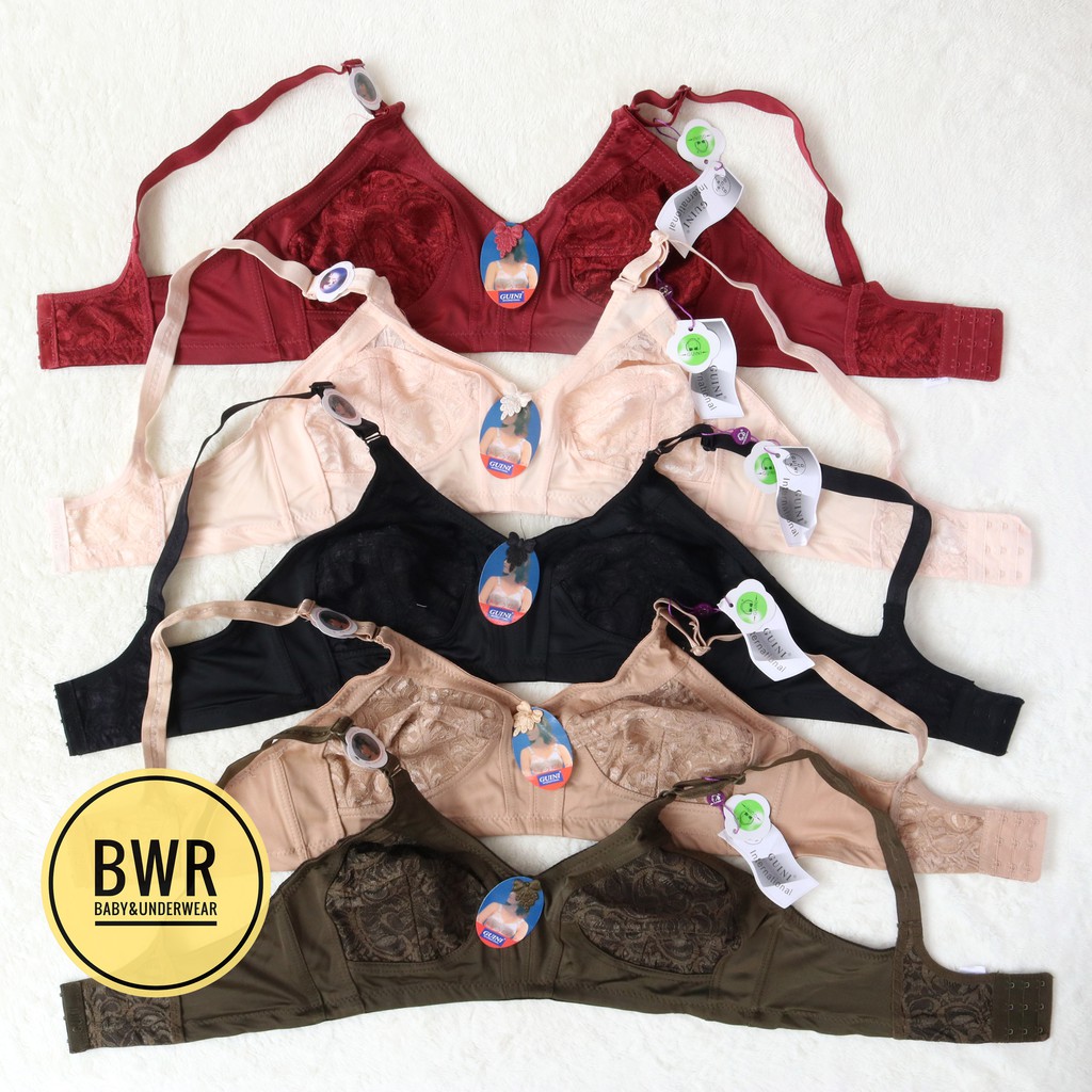 Bra Sister GUINI 500 | BH Brukat Wanita Dewasa Tanpa Kawat Busa Kancing 3