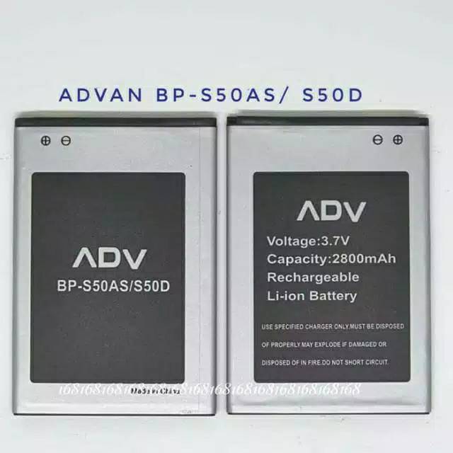 Baterai Batre Advan BP-S50AS S50D Battery advan bps50as s50d