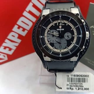 JAM TANGAN PRIA EXPEDITION 6701 ORIGINAL CHRONOGRAPH TALI KULIT