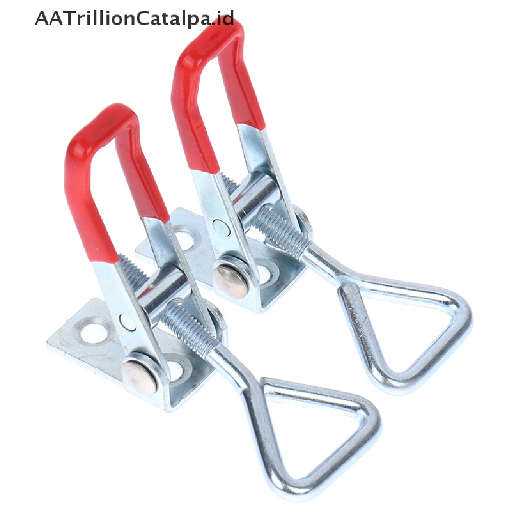 Aatrillioncatalpa 2 / 4 Pcs Toggle Clamp / Penjepit Bahan Baja Adjustable Untuk Kotak Perkakas