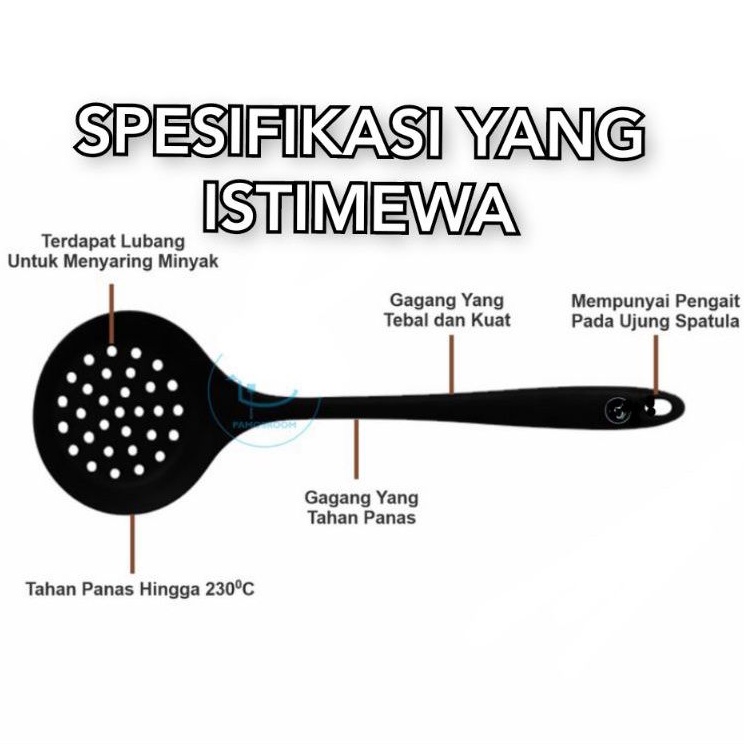 CENTONG IRUS SARINGAN MIE SILICONE 32cm TAHAN PANAS Good Quality BPA FREE ORIGINAL