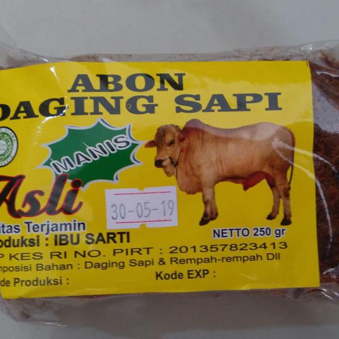 

Super Sale Abon Sapi Ibu Sarti 250Gr Khas Surabaya - Pedas Ready Stock