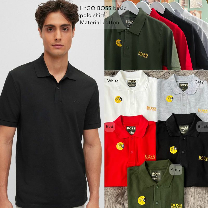 Hg B** logo polo shirt