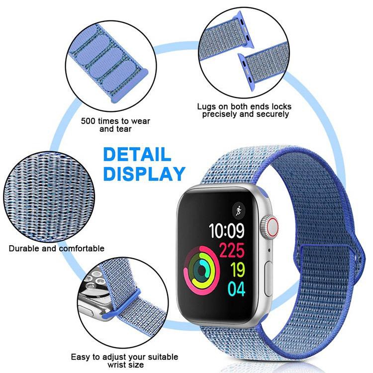 NYLON STRAP APPLE WATCH SERI 8 / SERI 7 (41mm / 45mm) SERI SE (2020 / 2022) SERI 6 / 5 / 4 (40mm / 44mm) / SERI 3 / 2 / 1 (38mm / 42mm) TALI / STRAP APPLE WATCH