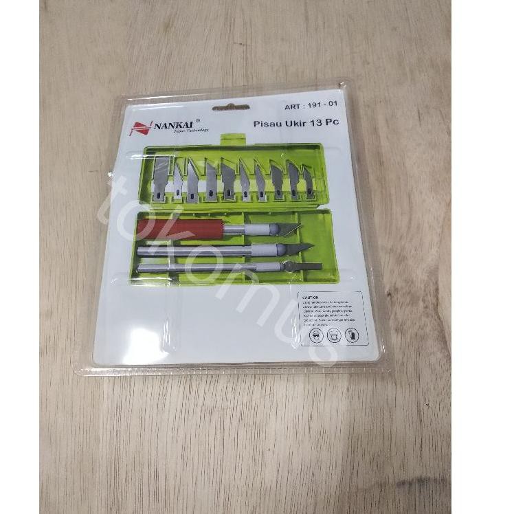 BEST SELLER PISAU BONSAI KELAPA/ALAT UKIR SENI 13 SET 3 PEGANGAN NANKAI DZK2I