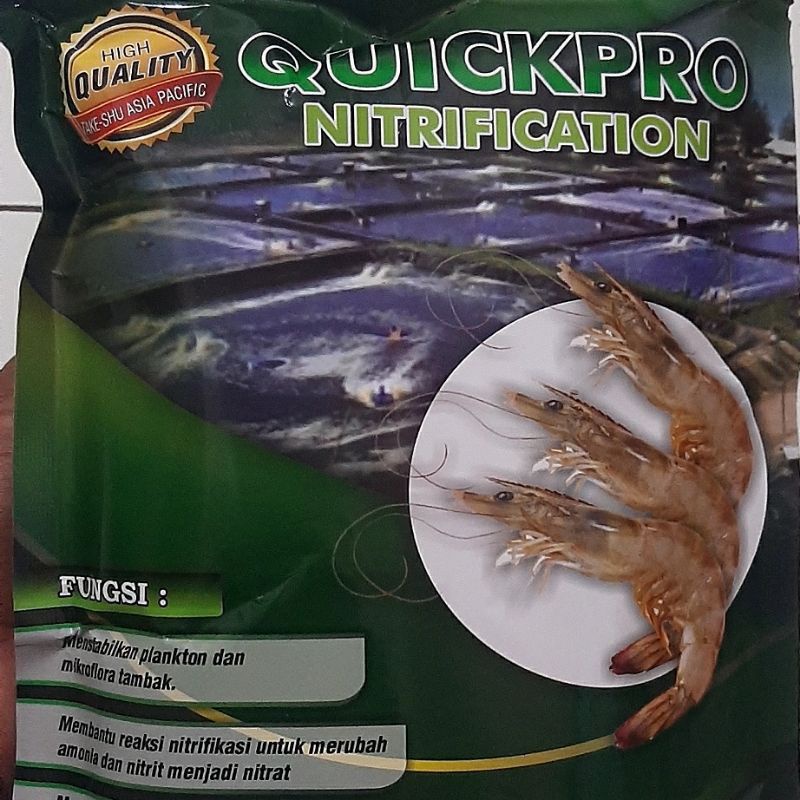 QUICKPRO NITRIFICATION / BAKTERI PROBIOTIK NiTRIFIKASI UNTUK BUDIDAYA UDANG DAN IKAN KEMASAN 1Kg