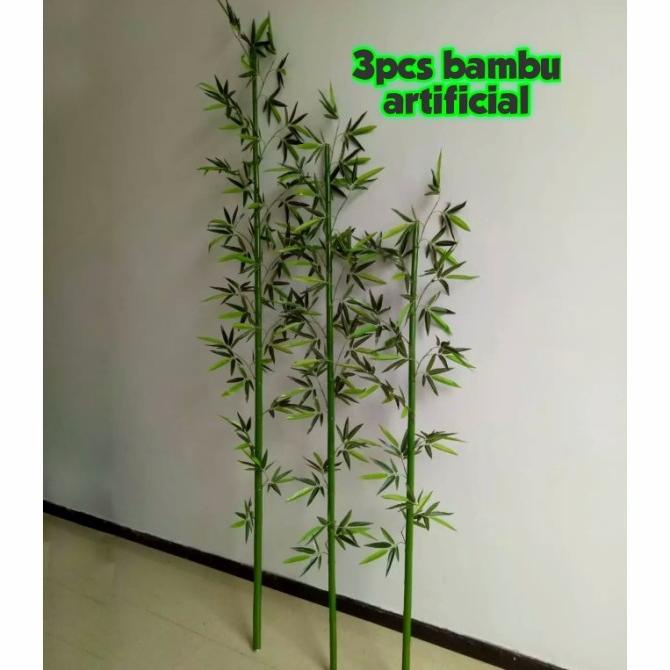 tanaman hias bambu artificial / dekorasi bunga plastik / bambu palsu