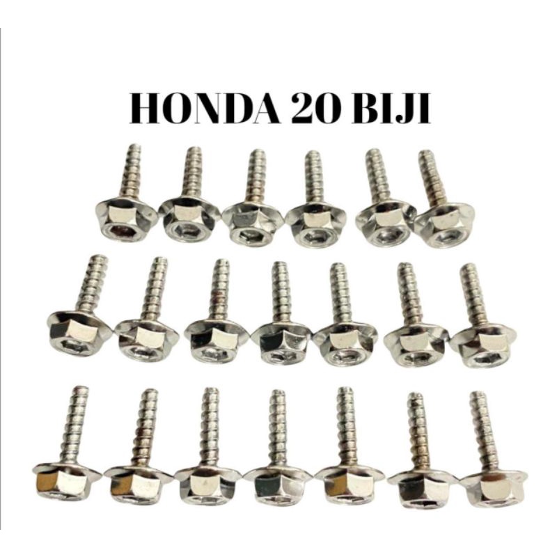 Baut body honda 2 kunci chrome -racinggrup