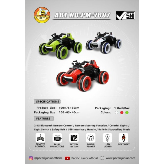 Mobilan aki anak Pacific PM 7607