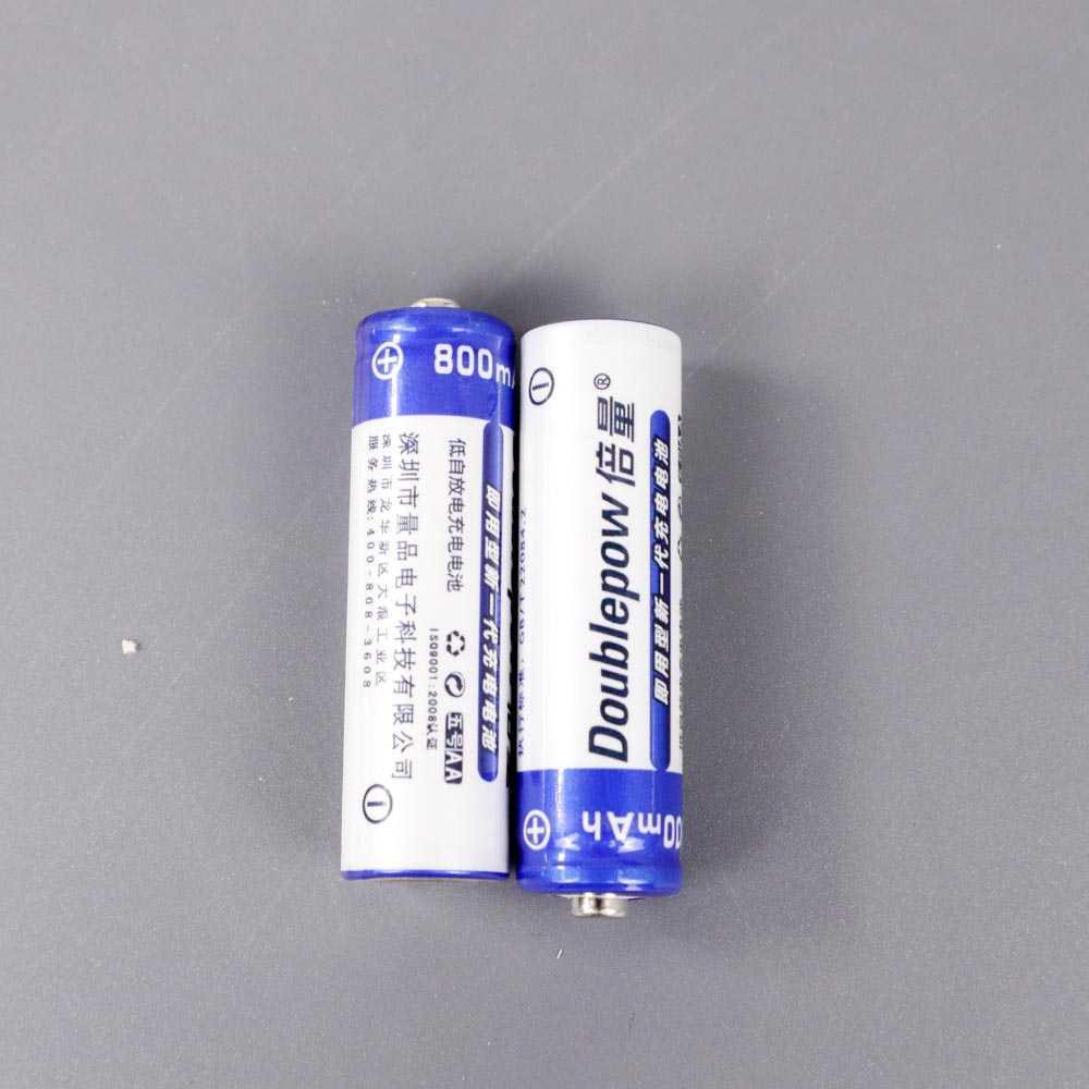 DOUBLEPOW Batu Baterai AA Rechargeable NiMH 800mAh 2 PCS Baterai Tamiya Usb Mobil Remote Batre 18650 Baterai Aa Baterai Aaa Baterai Aa Rechargeable Baterai Cas Cas Charger Baterai Baterai 18650 Baterai 18560 Batrai 18650 Abc Batrai Cas Vrk Baterai Aa