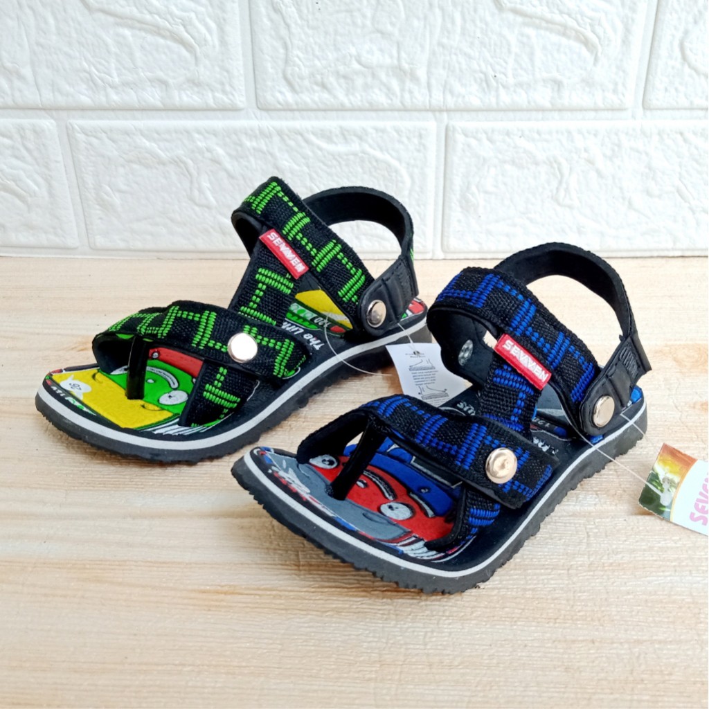 Sandal Gunung Anak Seven Tayo Garis SIze 26-35