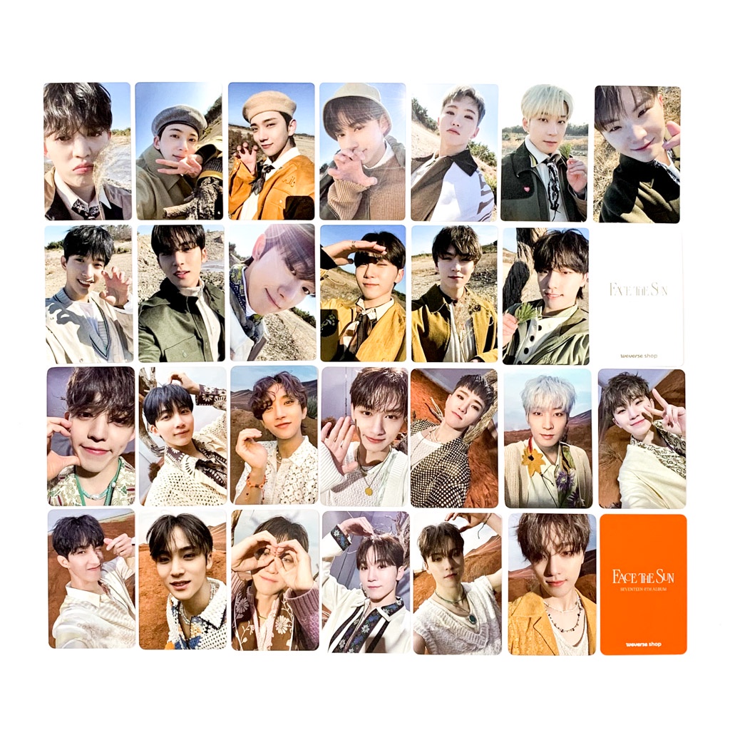 [sharing] SEVENTEEN - Face The Sun Photocard Benefit (Yes24 / Weverse)