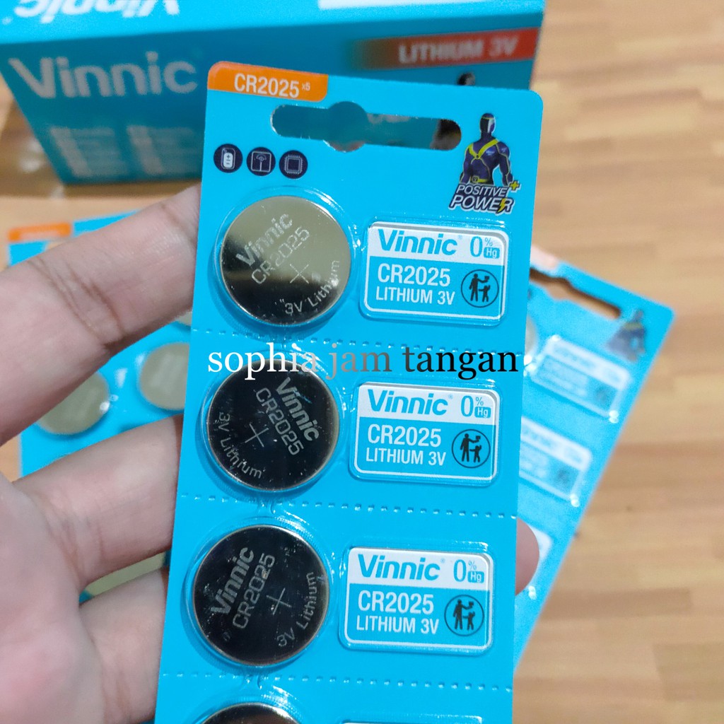 [ BISA COD ] CR2025 VINNIC ORIGINAL | baterai cr 2025 | batterai jam tangan casio Gshock replika