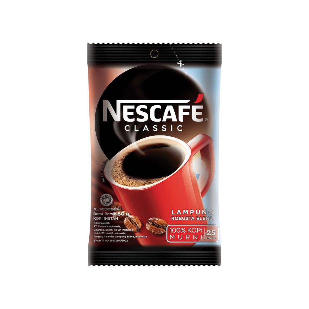 

Nescafe Coffee Classic Kemasan Ekonomi 50G