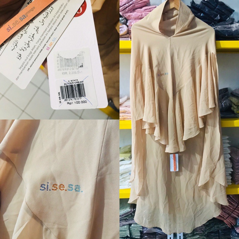 SALE khimar sisesa/khimar sonya butter cream/sisesa