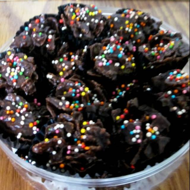 

KUE COKLAT / CORNFLAKE COKLAT / KUE KERING / JAGUNG