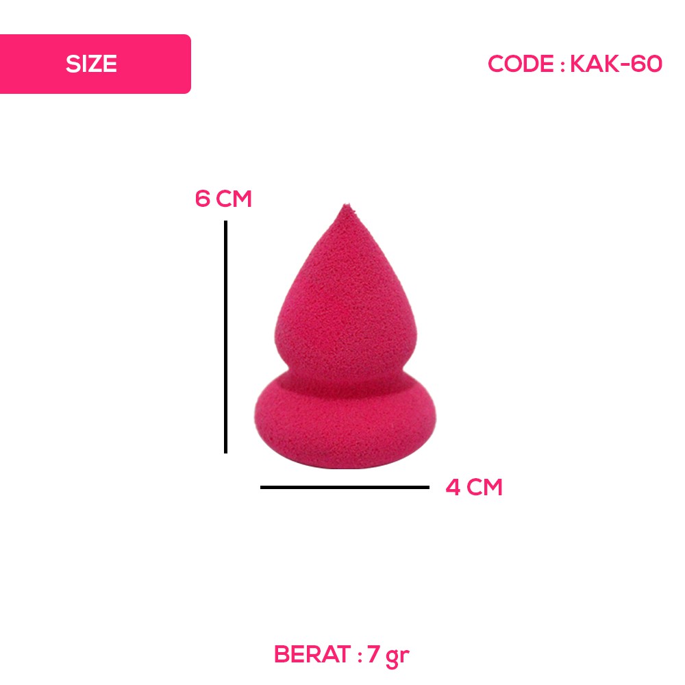 MAKE UP POWDER PUFF / MAKEUP SPONGE PUFF / BEAUTY BLENDER BY VOV KOREA - KAK-60