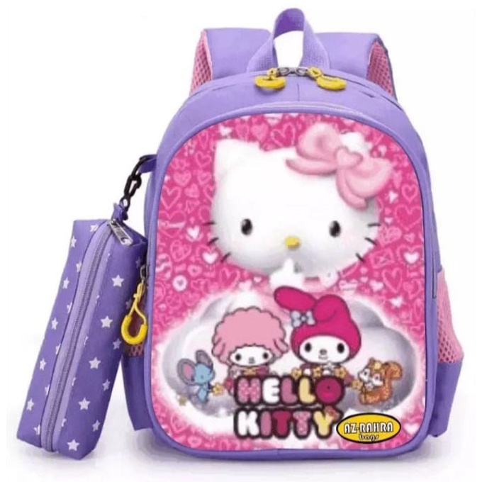 TAS RANSEL BACKPACK HELLO KITTY TAS SEKOLAH ANAK TK SD CEWEK PEREMPUAN