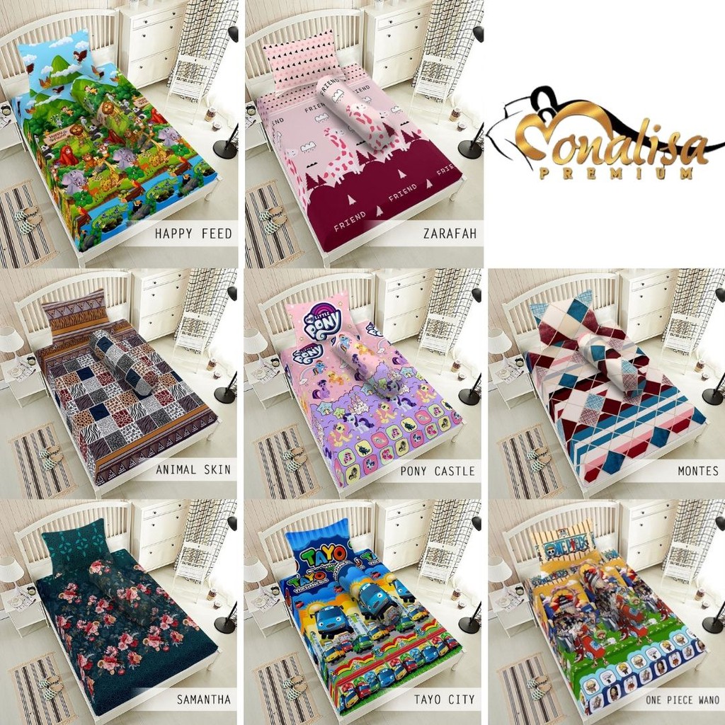 RC Monalisa Sprei Motif Minimalis Ukuran 120x200