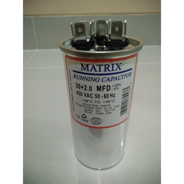 Capacitor outdor Ac panasonic r32 Matrix 30+2.0MFD