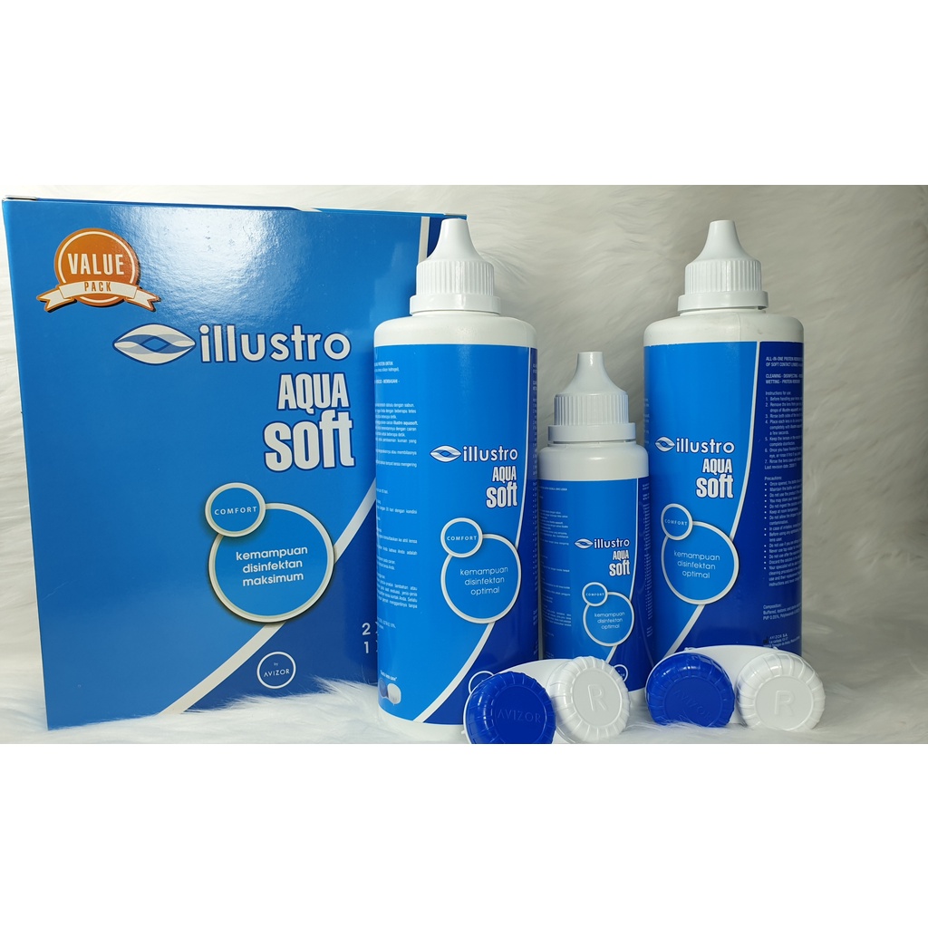 Cairan softlens Aquasoft 350ml / Aqua soft