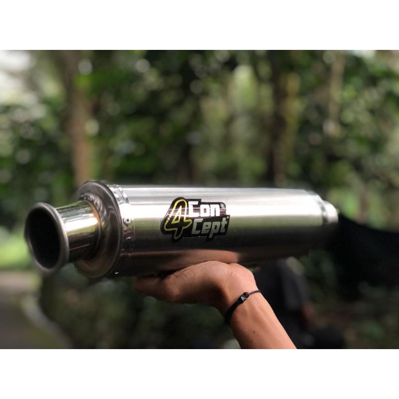 silencer tabung knalpot original 4concept/ silencer tabung knalpot full set/ silencer tabung knalpot