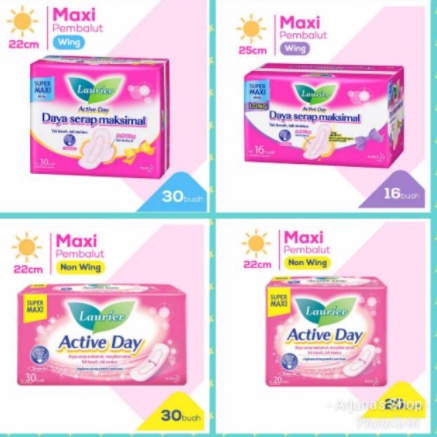 Laurier Active Day X-Tra Pembalut - Softex