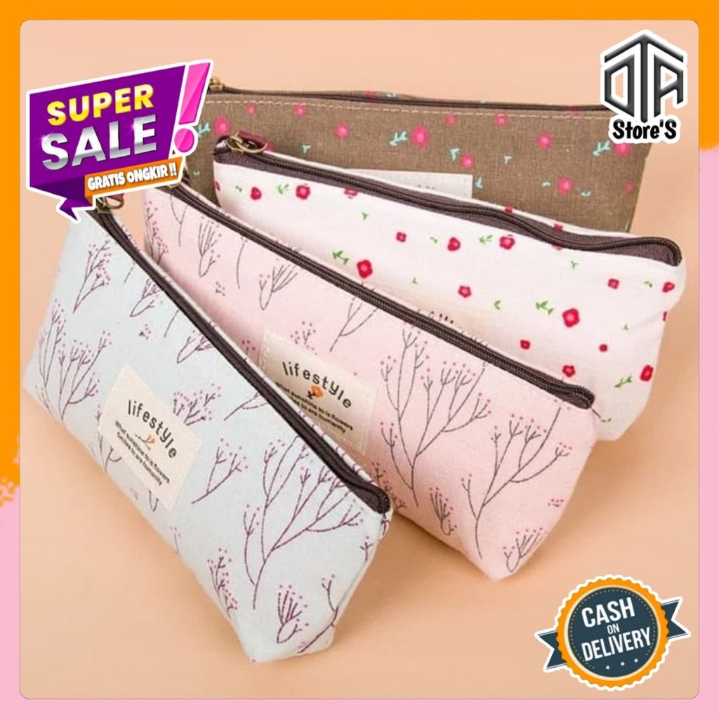 

Tempat Alat Tulis Cantik Kotak Pensil Life Style Dompet Spidol Panjang Sekolah Kantor Murah