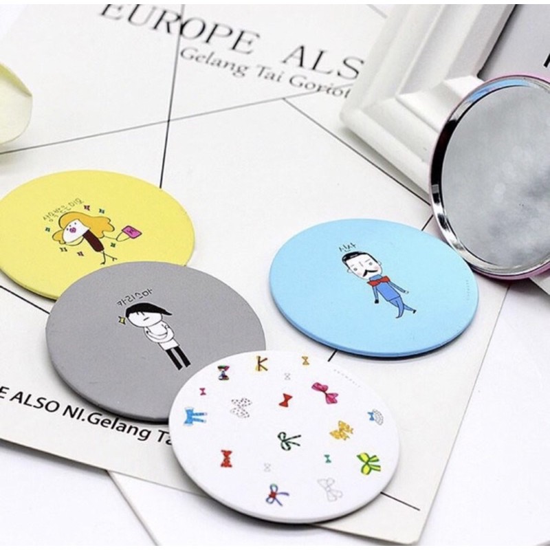 POCKET MIRROR CERMIN BULAT UNTUK GIFT CERMIN KARAKTER, KACA KECIL untuk souvenir