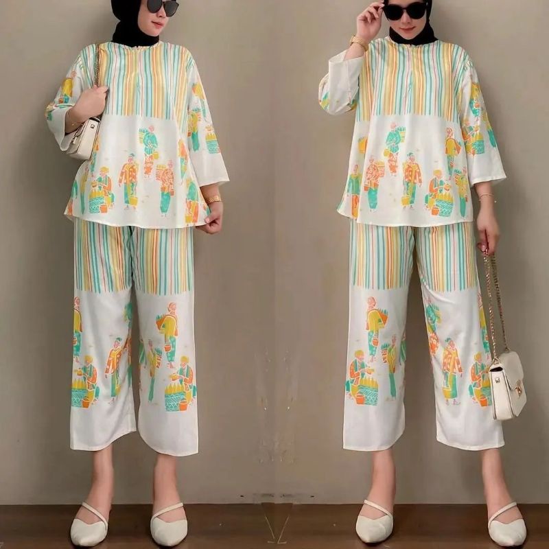 setelan rayon ,allsize