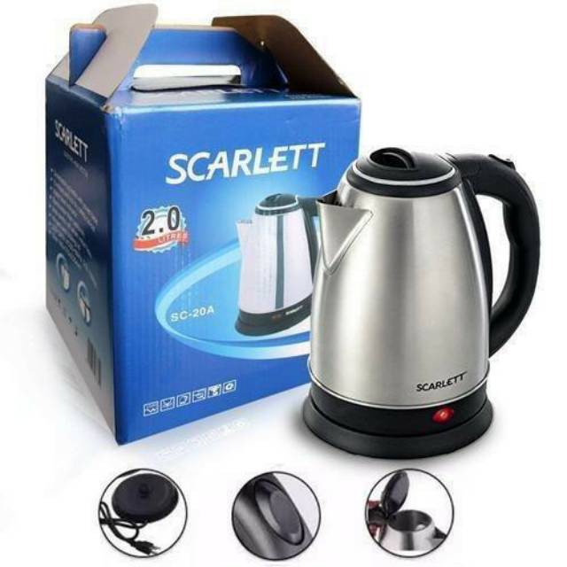 SCARLETT Teko listrik / Pemanas Air / Kettle Electric Kapasitas 2.0L