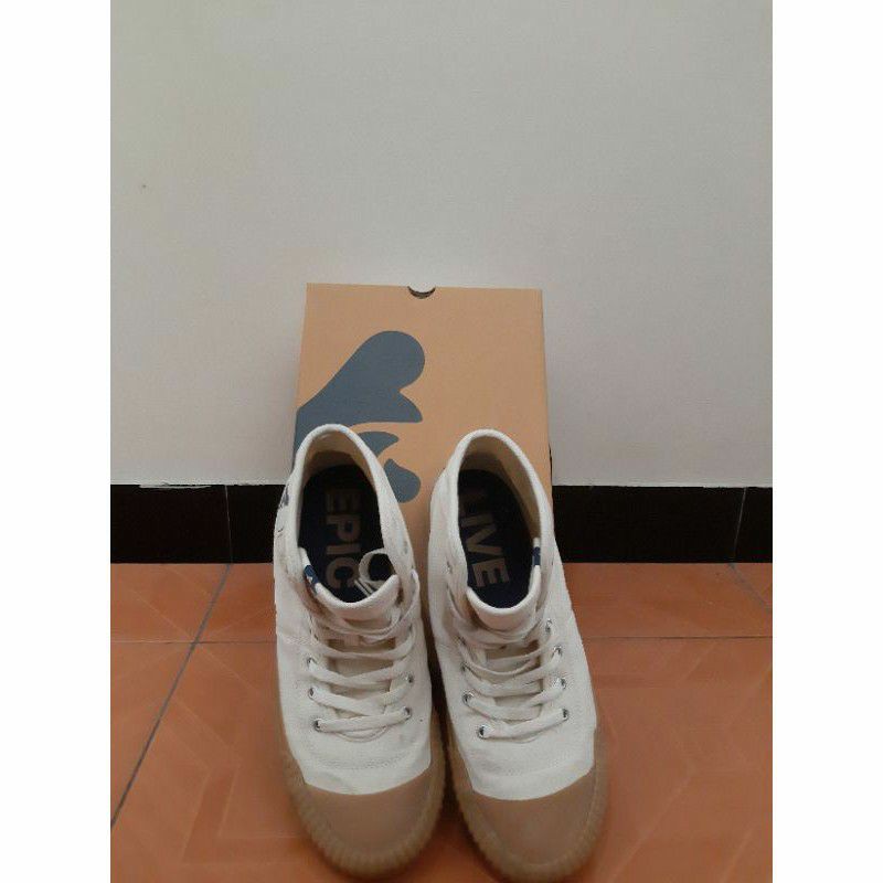 Brodo Vulcan High White Gum (Second) 2kali Pakai