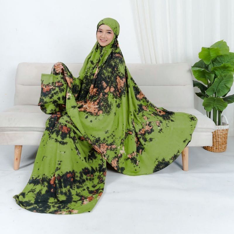 MUKENA BALI DEWASA / MUKENA DEWASA / MUKENA RAYON / MUKENAH TRAVELING ROSE CENDANA AYESHA TIE DIE AMALIA KATUN RAYON - STANDAR