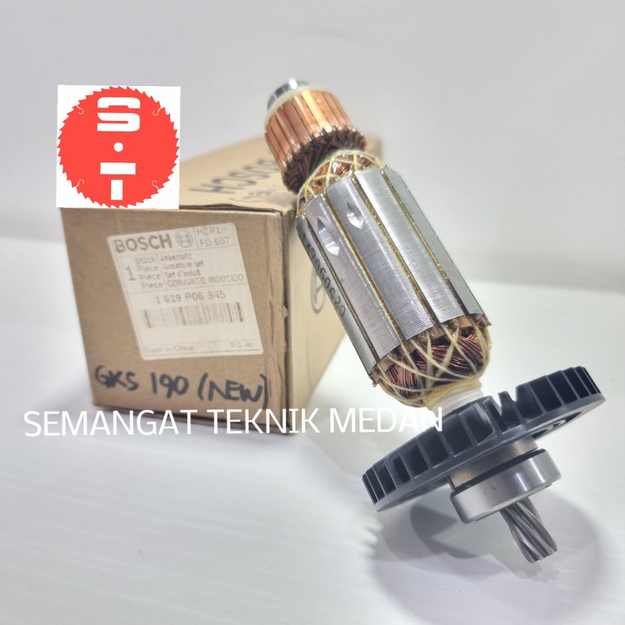 GKS190 ARMATURE ANGKER MESIN CIRCULAR SAW 7" NEW BARU BOSCH GKS 190