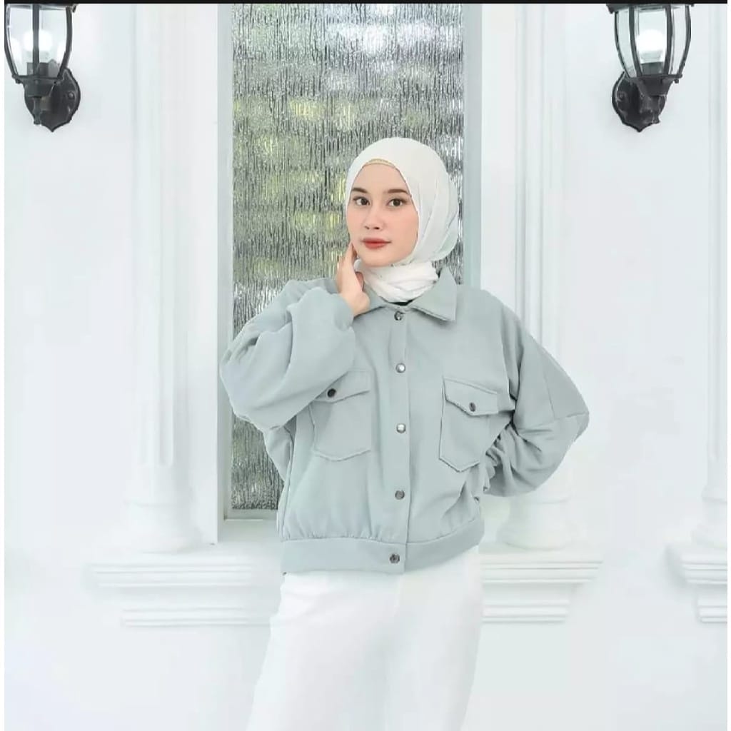 JAKET POCKET OLIN BUTTON/JAKET WANITA/ROMPI WANITA