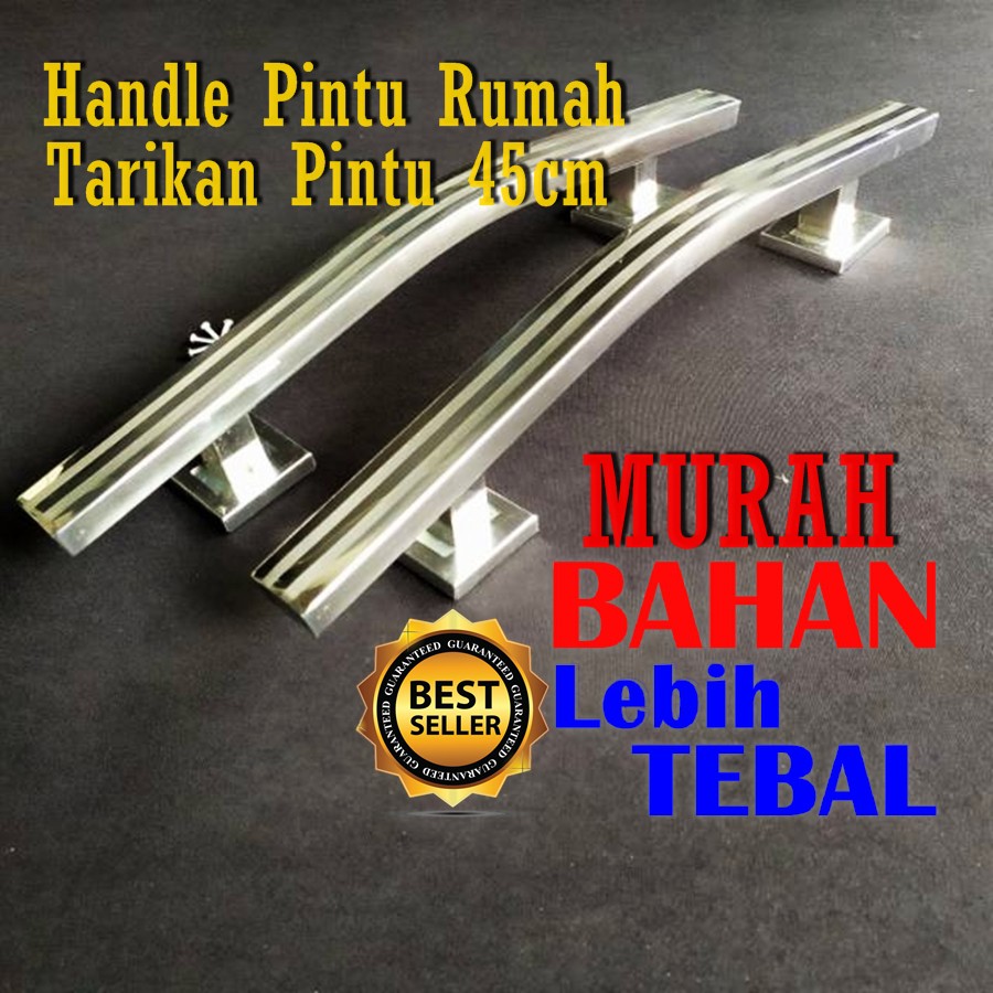PROMO Handle Pintu Rumah 45cm Minimalis Tarikan Pintu Panjang Gagang Pintu Murah Pintu Melengkung