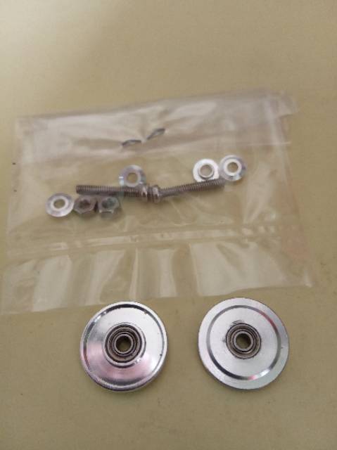 REP TAMIYA 13MM ALUMUNIUM BALL RACE ROLLER (RINGLESS)