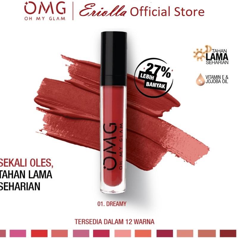 437RSQ OMG OH MY GLAM Matte Kiss Lip Cream Lipstick Lipstik LIPCREAM ORIGINAL Eriolla Official Store