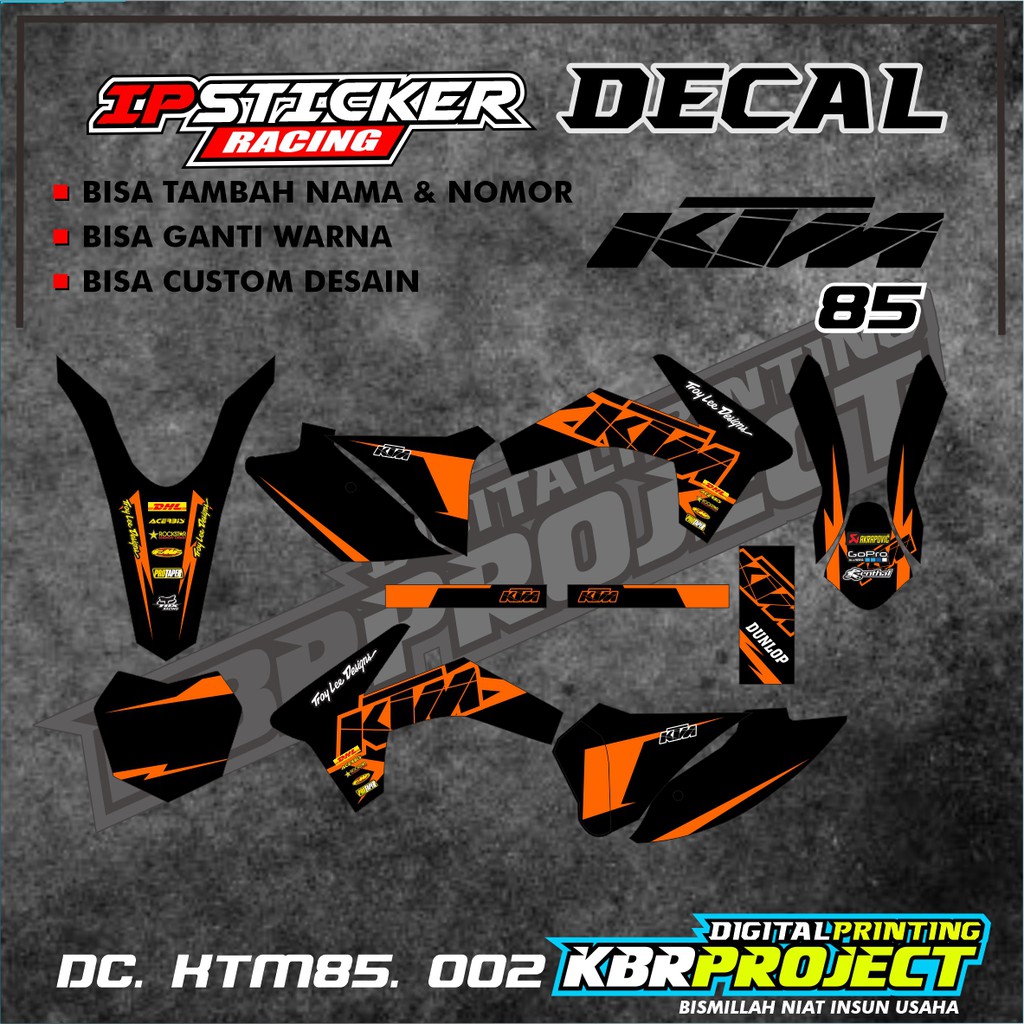 KTM 85 Decal Sticker - Decal stiker Full Body KTM 85 ip. 002 BISA CUSTOM