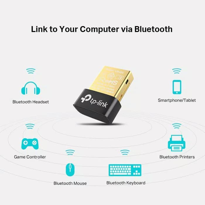 TP-Link Bluetooth 4.0 Dongle USB Nano UB400 Adapter PC Wireless ver1.1