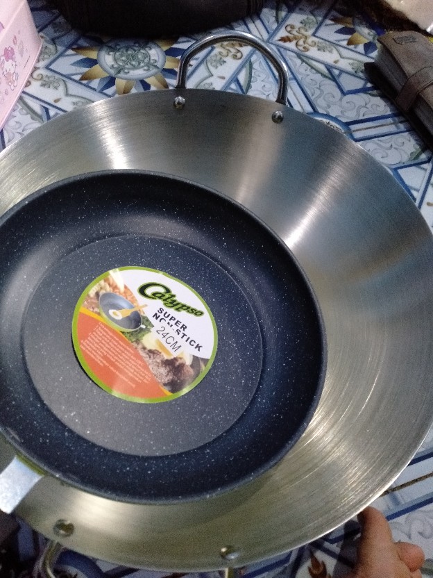 Wajan Penggorengan Calypso 36 Cm Dan 38 Cm Stainless Steel Diameter Ukuran 36 Cm Dan 38 Cm