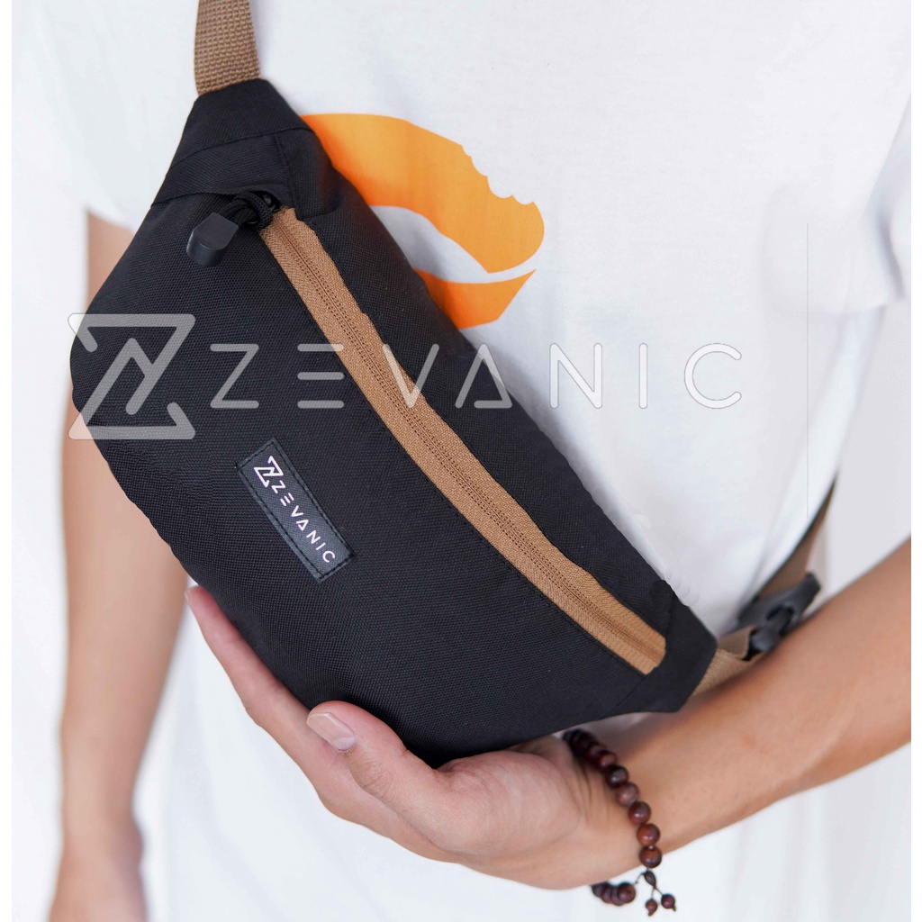 Waistbag / Waisbag / Waitsbag / Alvin Tas Pinggang Pria Trendy Bahan Cordura Premium | Thirtystore.Id