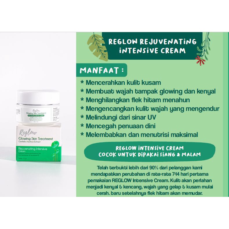 REGLOW CREAM WAJAH JERAWAT REJUVENATING INTENSTIVE CREAM SKIN TREATMENT ORIGINAL BPOM-2