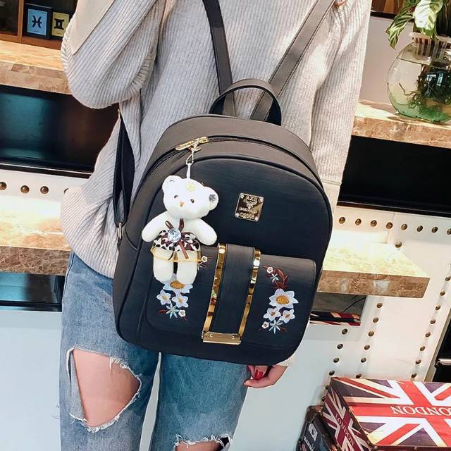 DK_AXEE - Tas Ransel GOLDEN POLOS Fasion Anak Sekolah / Sehari hari