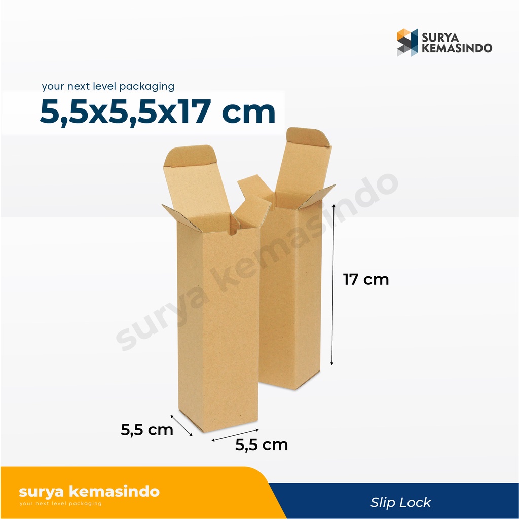 

Box 5,5X5,5X17 (vns) Kardus/boxpayung/boxtumbler/Kardusmini/Karduskecil/Boxkecil/Karton/Kartonmini/Kemasan/Hampers/Gift/sliplock/Tinggi17