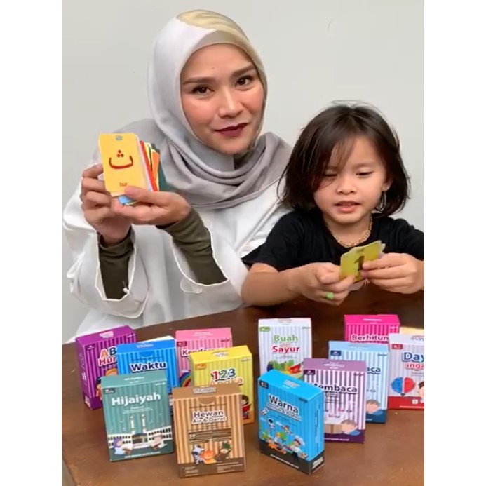 Flash Card Membaca Seri 2 - Kartu Belajar Anak Bergambar - Konsep Studio Original