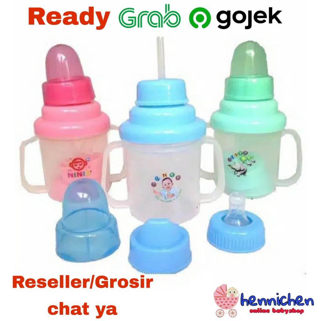 TERMURAH Botol Tempat Minum Bayi Ninio training cup 3 in 1